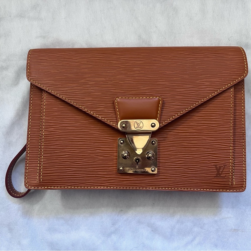 Authentic Preloved Louis Vuitton Pochette Sellier Dragonne Clutch Bag